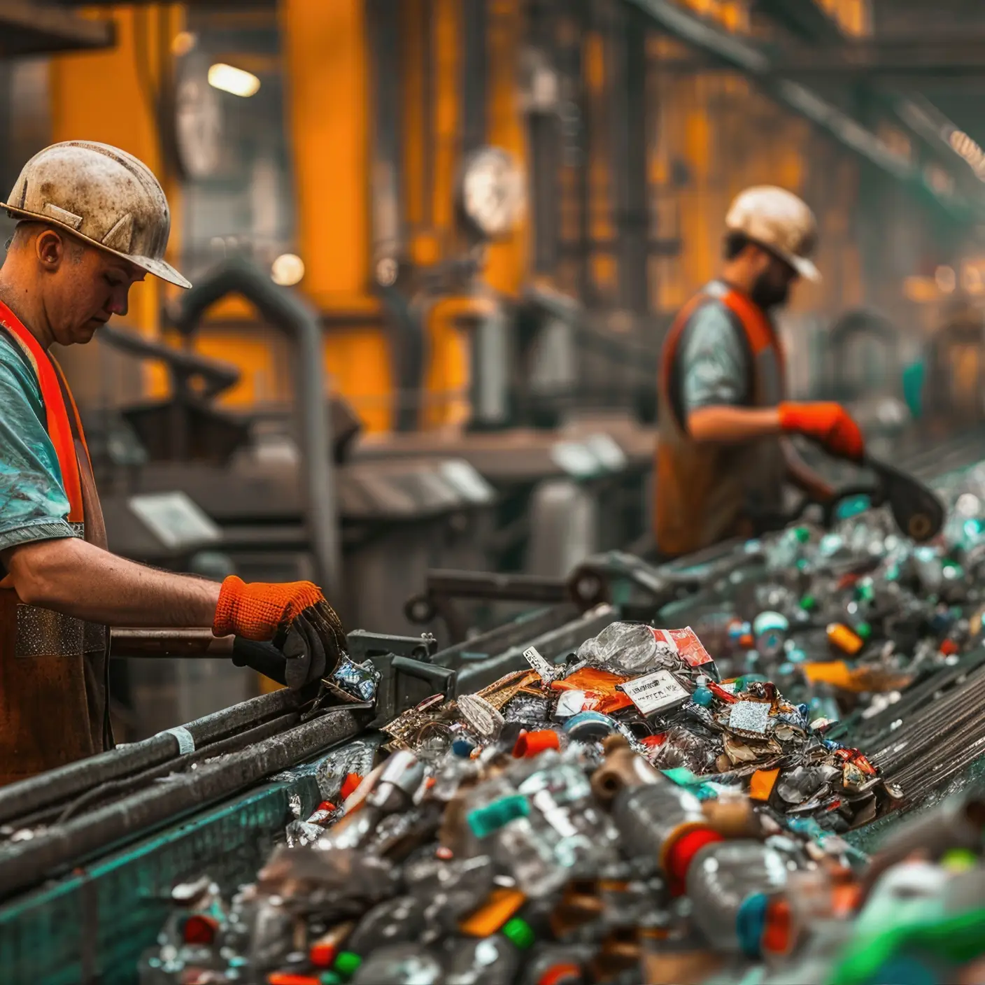 Facility showing the recycling process