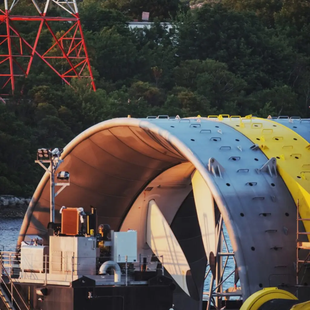 Tidal Turbine Used to generate Electricity from Tides
