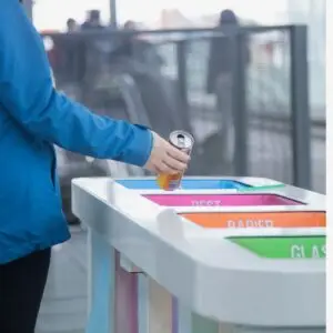 photo showing recyclable items