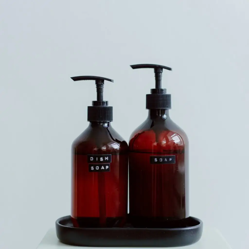 Refillable Glass Soap Dispensers